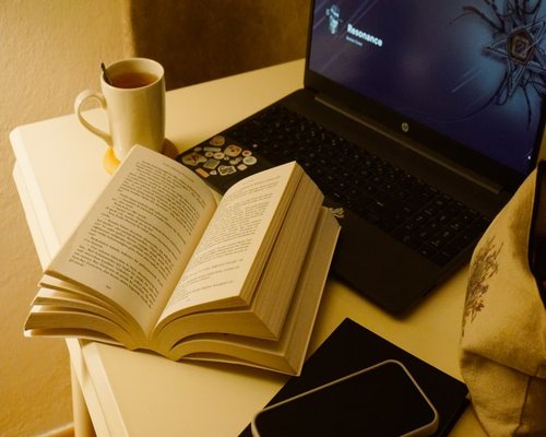 Relaxed evening reading setup at a Colombian home